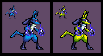 Pokemon: Lucario (Sprite) by DangerMD on DeviantArt