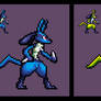 Pokemon: Lucario (Sprite) - No Aura