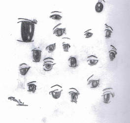 Quick Anime Eye Sketch Page