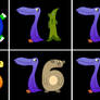 Numbers Creatures 68 Number Creatures 20-100 As Plain Numbers(REUPLOAD) by victordaniel7208 ...