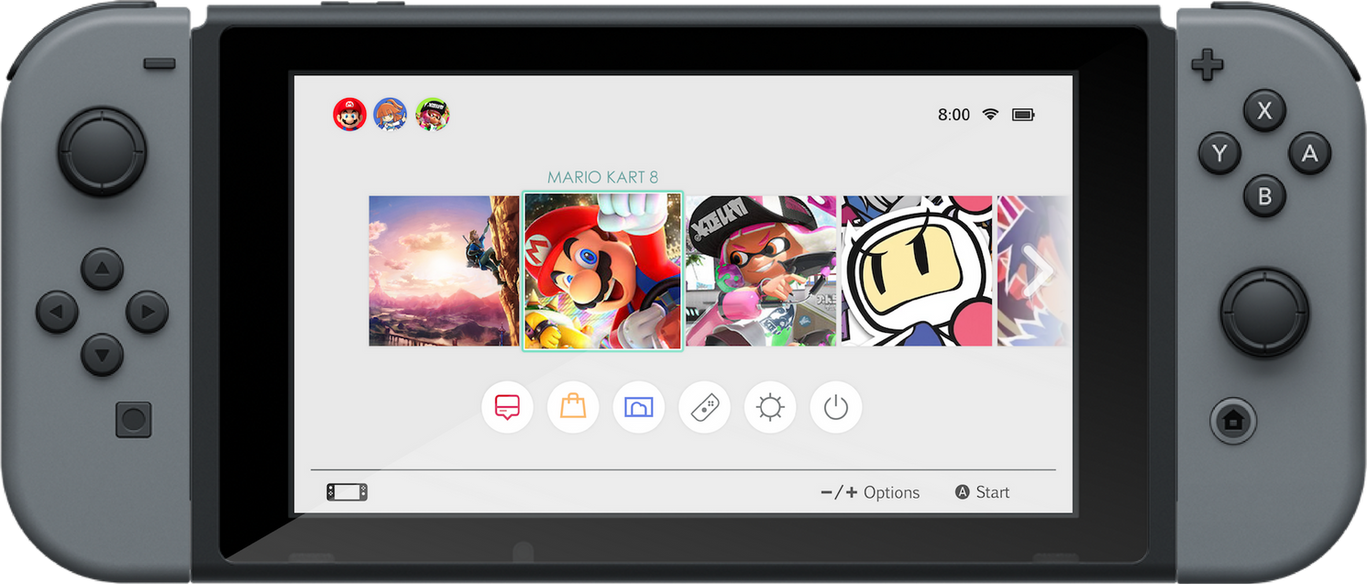 Nintendo Switch - Home Menu Mock-Up by ShadowLifeman on DeviantArt