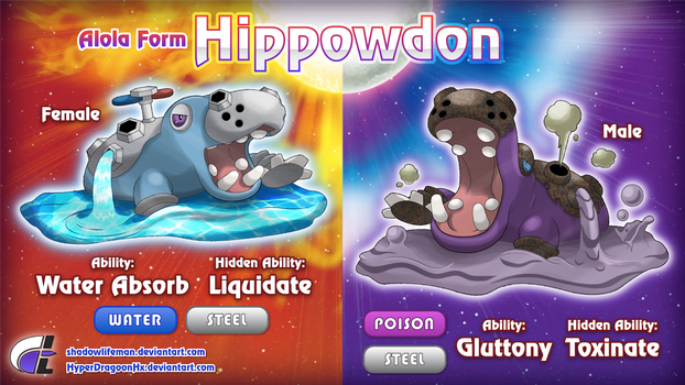 Comm - Hyperdragoonhx - Alolan Hippowdon