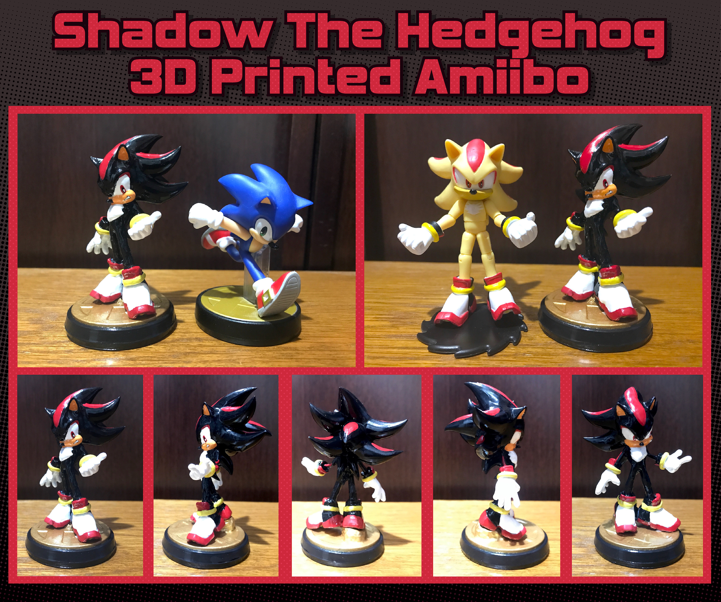 Shadow - Sonic The Hedgehog 3D Print Model