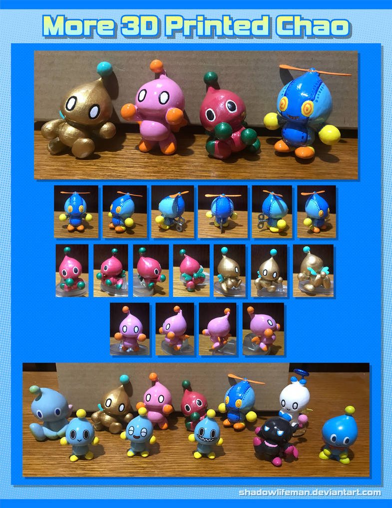 Chao Image Model More 3D Printed Chao Figures by ShadowLifeman on DeviantArt