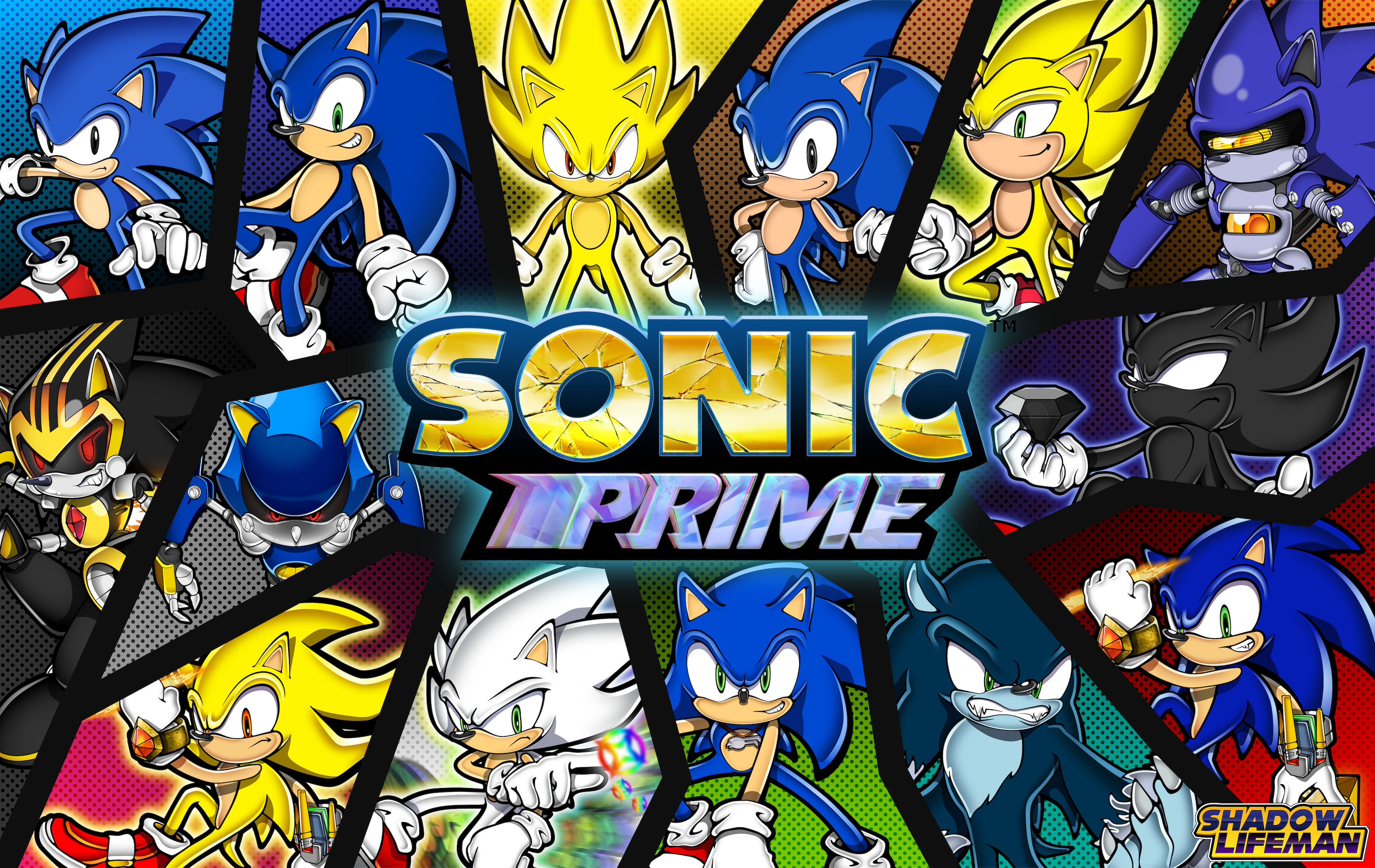 Super Sonic Prime  Sonic art, Sonic fan art, Sonic