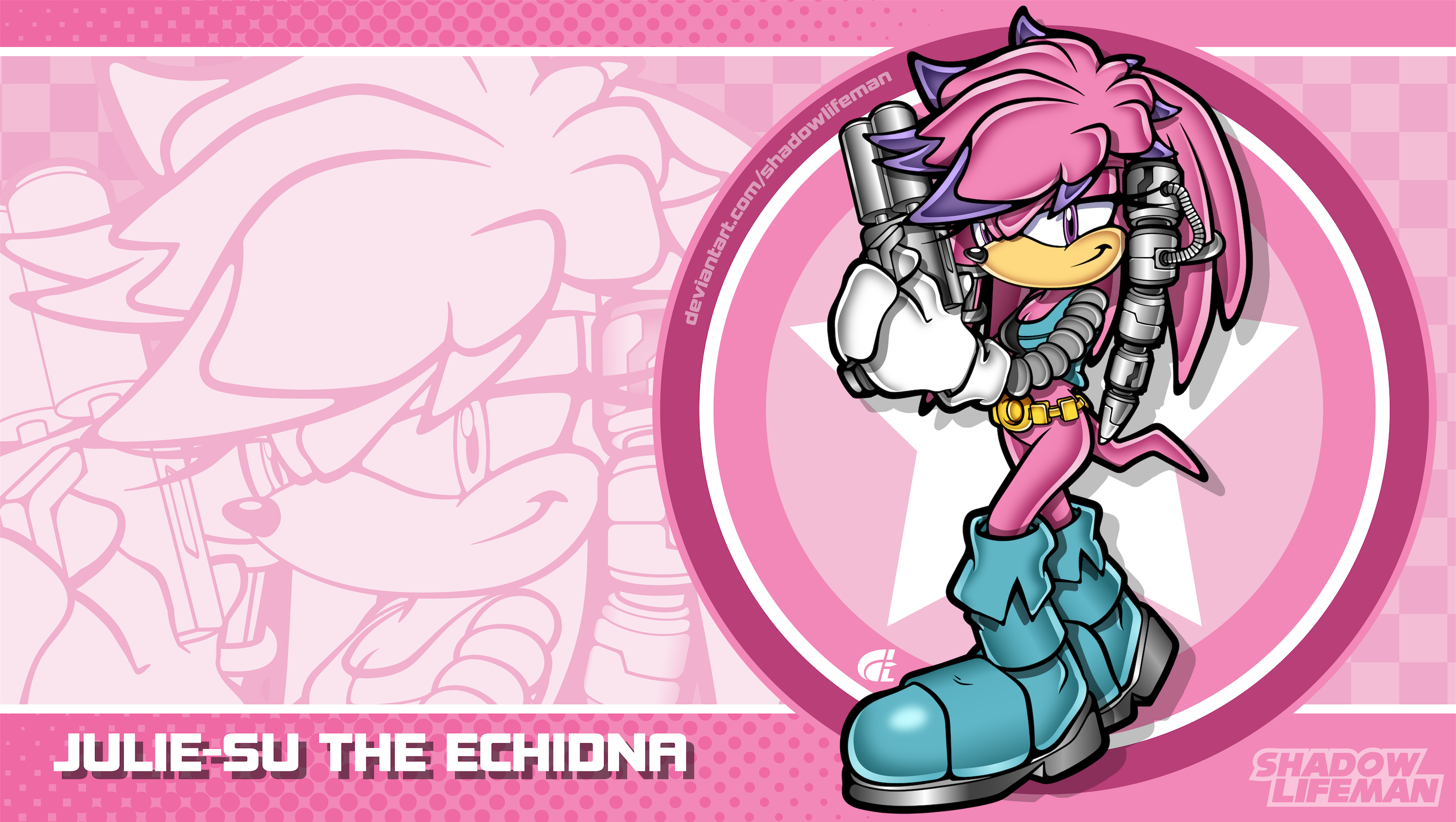 Sonic Cannel - Julie-Su the Echidna by ShadowLifeman on DeviantArt