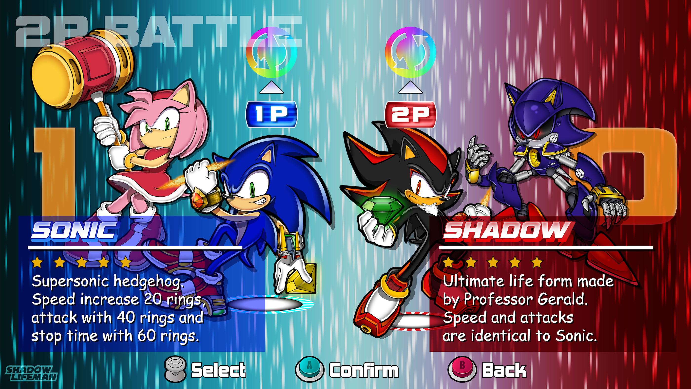 Sonic and Shadow - Sonic Adventure 2 by ShadowLifeman on DeviantArt