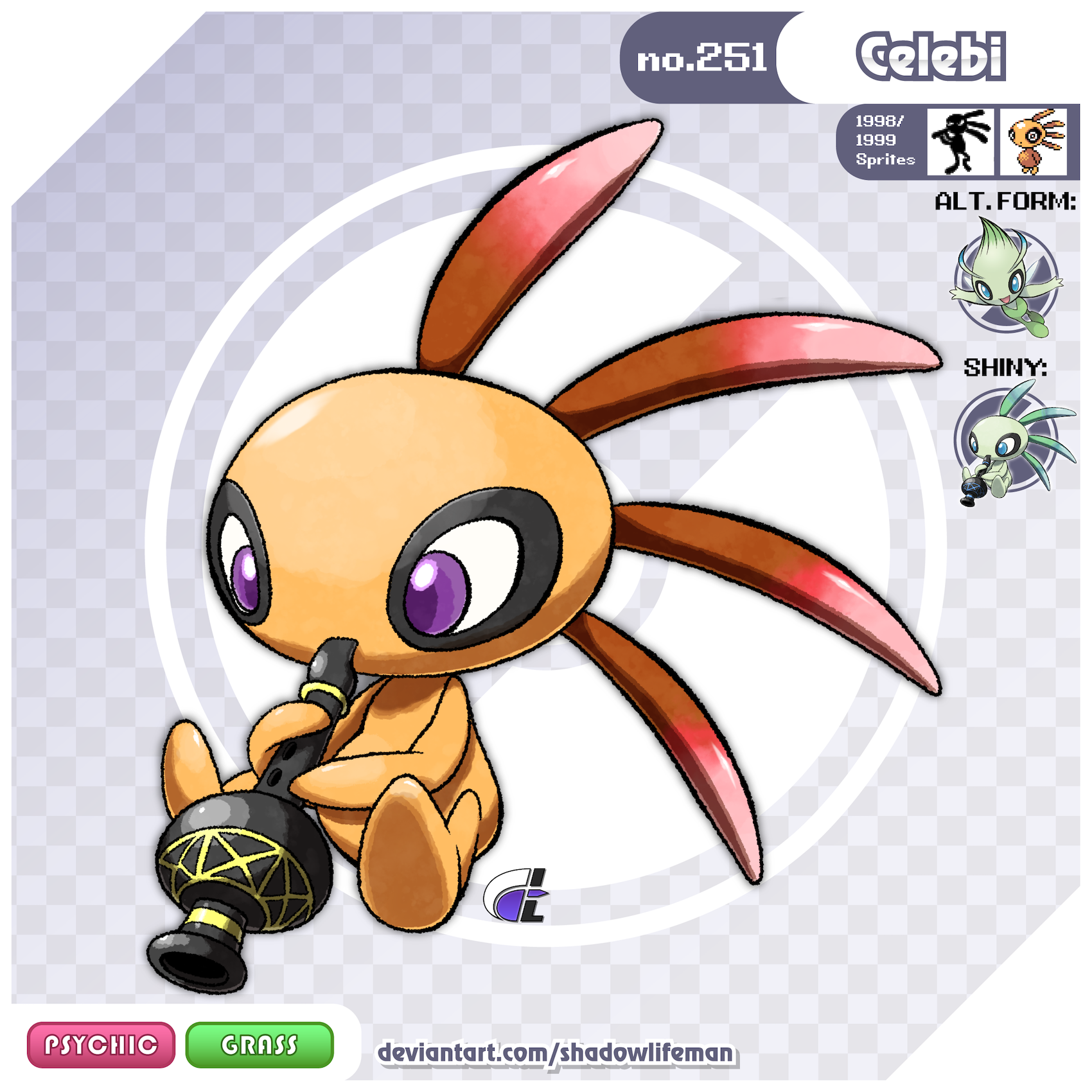 Pokemon #251 Celebi by LenoxJ on DeviantArt