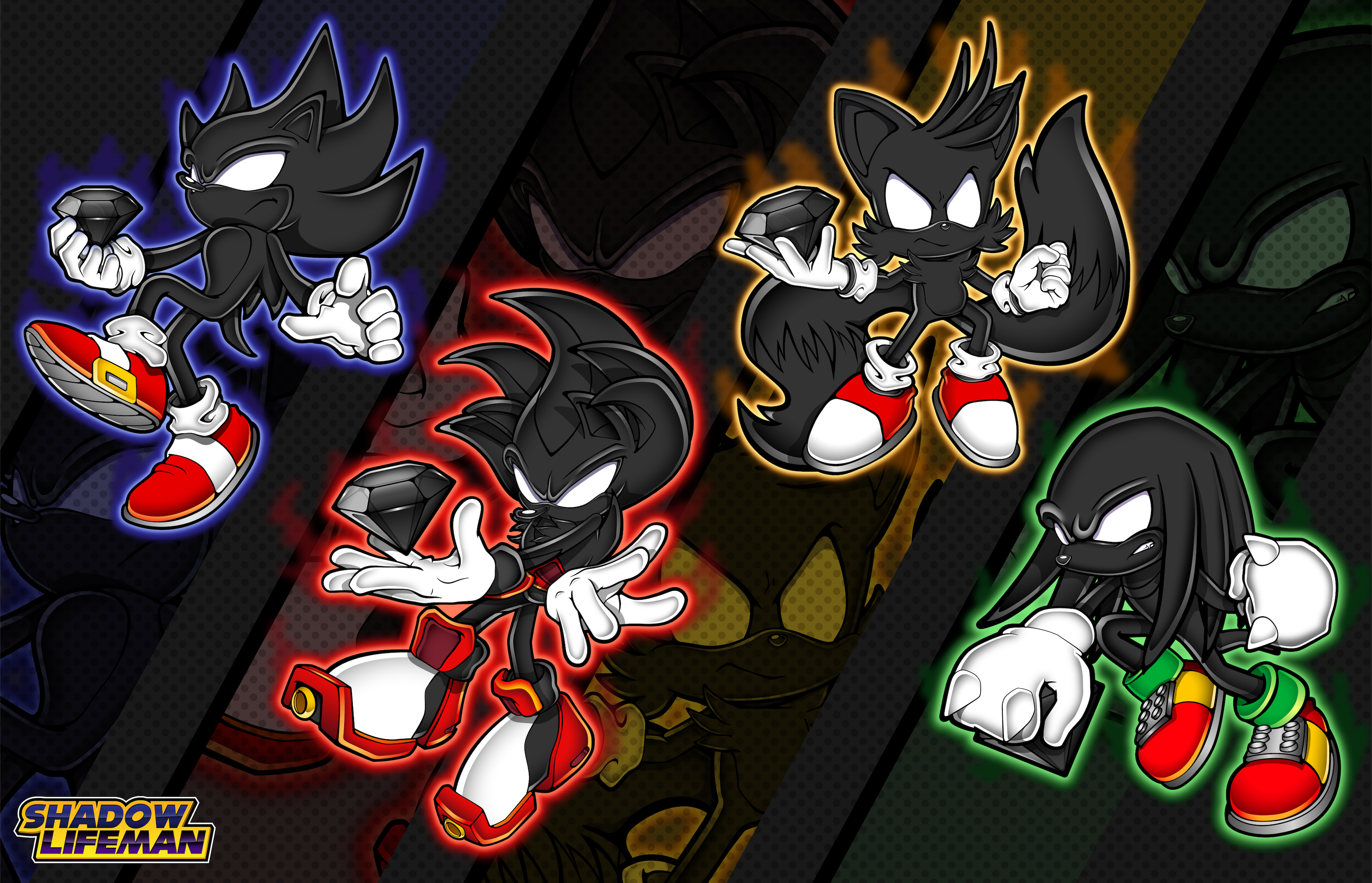 Dark sonic  Sonic, Sonic and shadow, Sonic fan characters