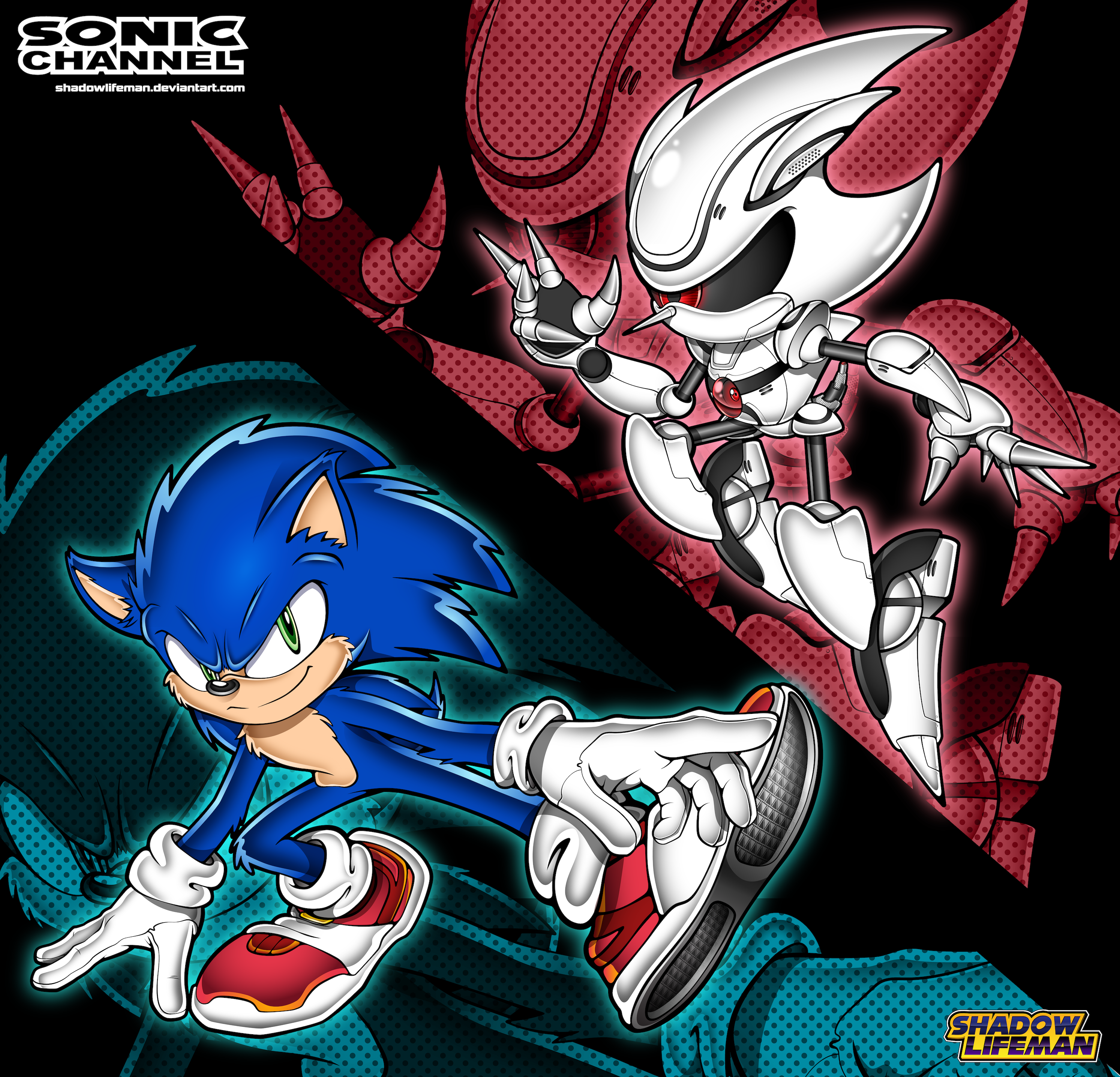 Mecha Sonic. in 2023  Sonic and shadow, Sonic art, Sonic