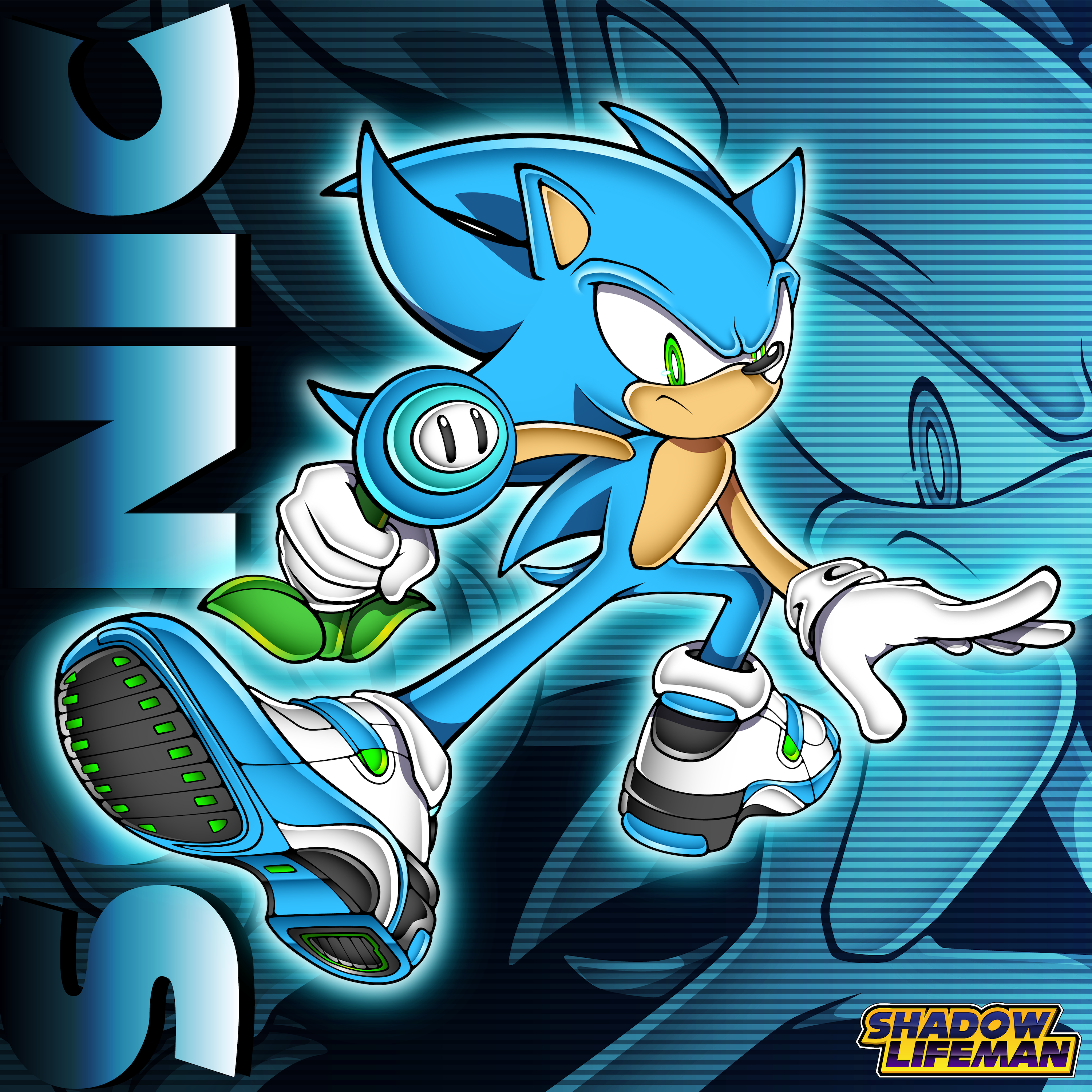 Dark Sonic (Sonic X) by ShadowLifeman on DeviantArt