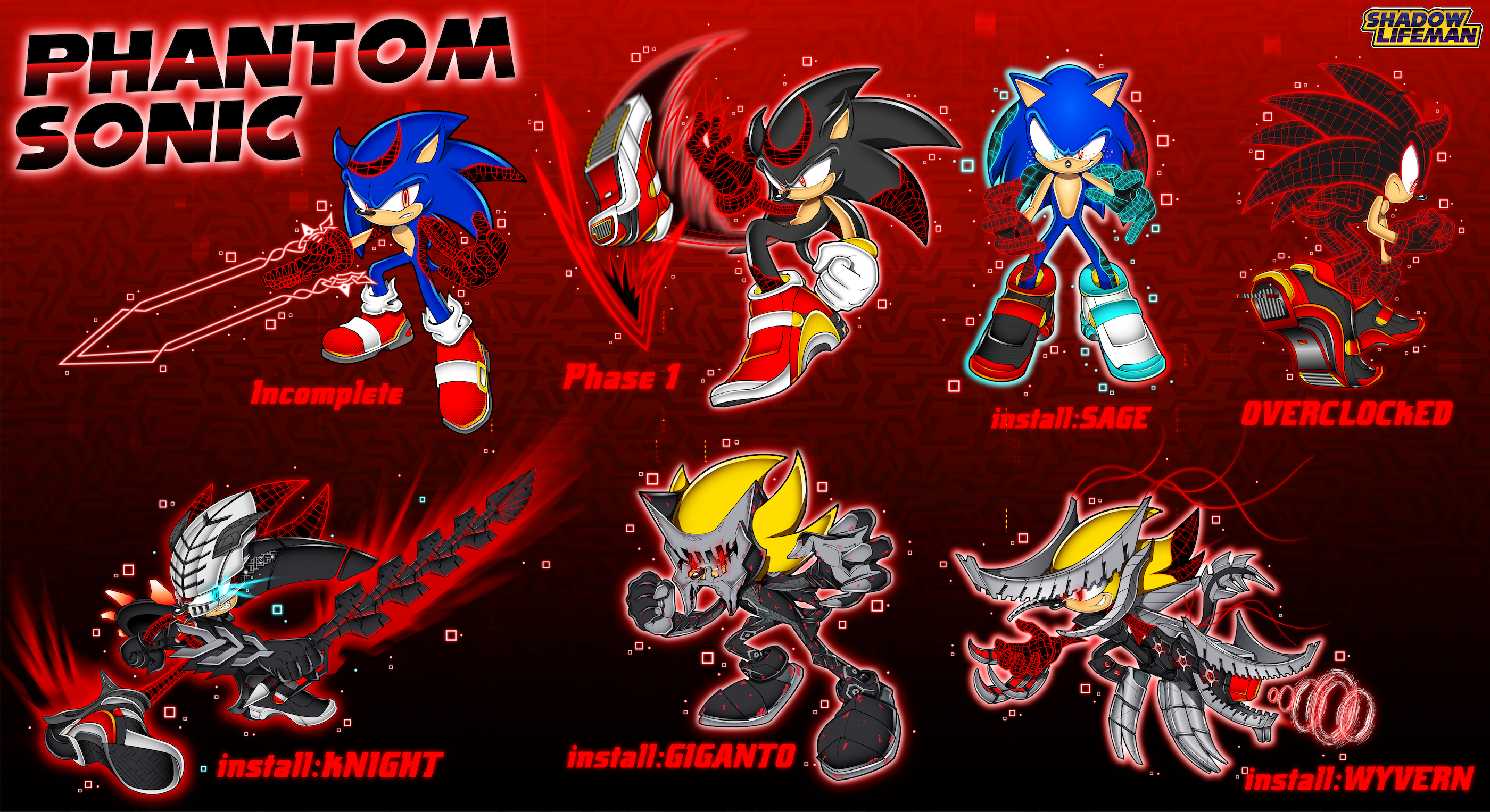 Dark Sonic (Sonic X) by ShadowLifeman on DeviantArt