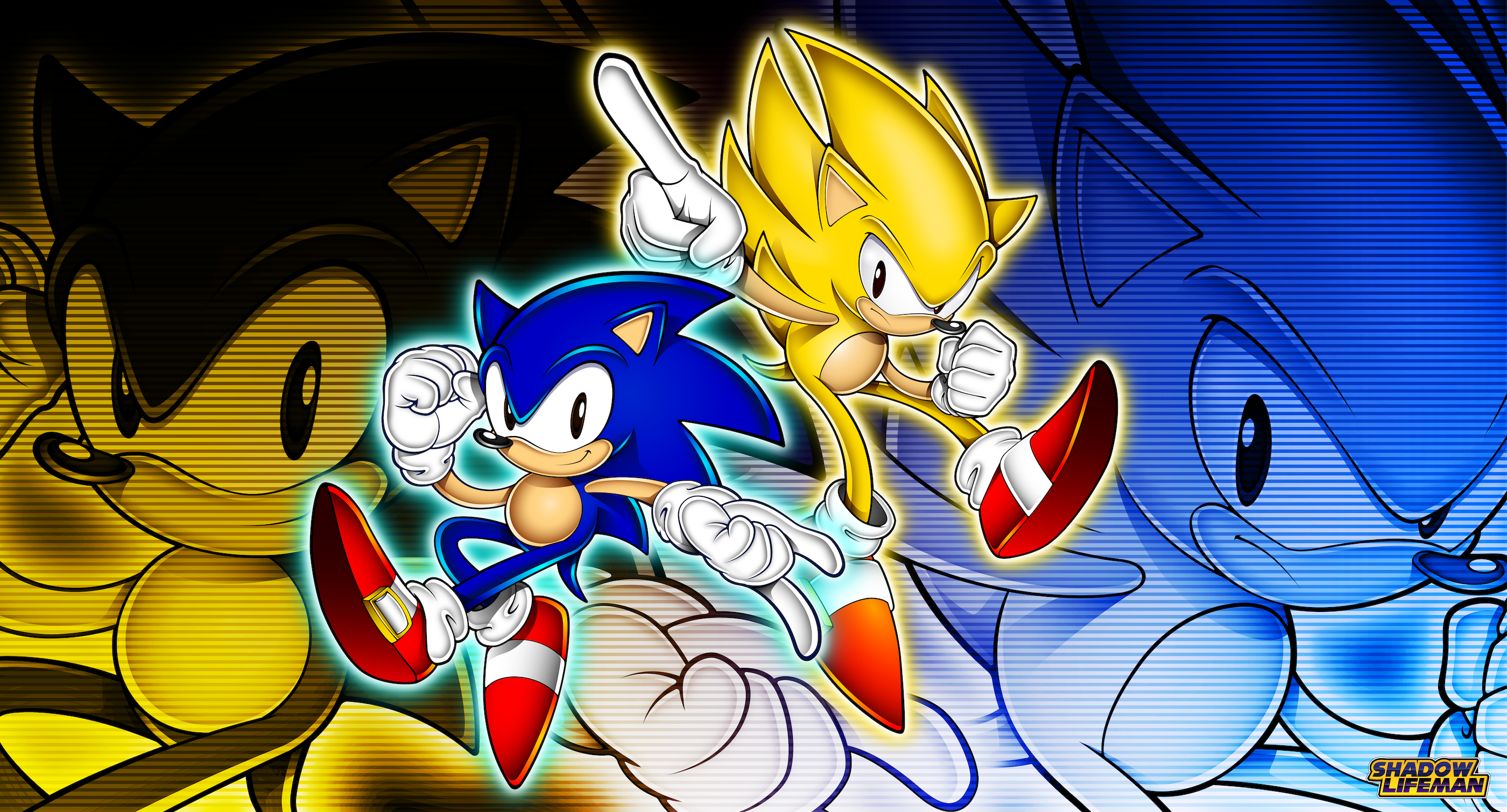 Super Sonic and Super Tails by ShadowLifeman on DeviantArt