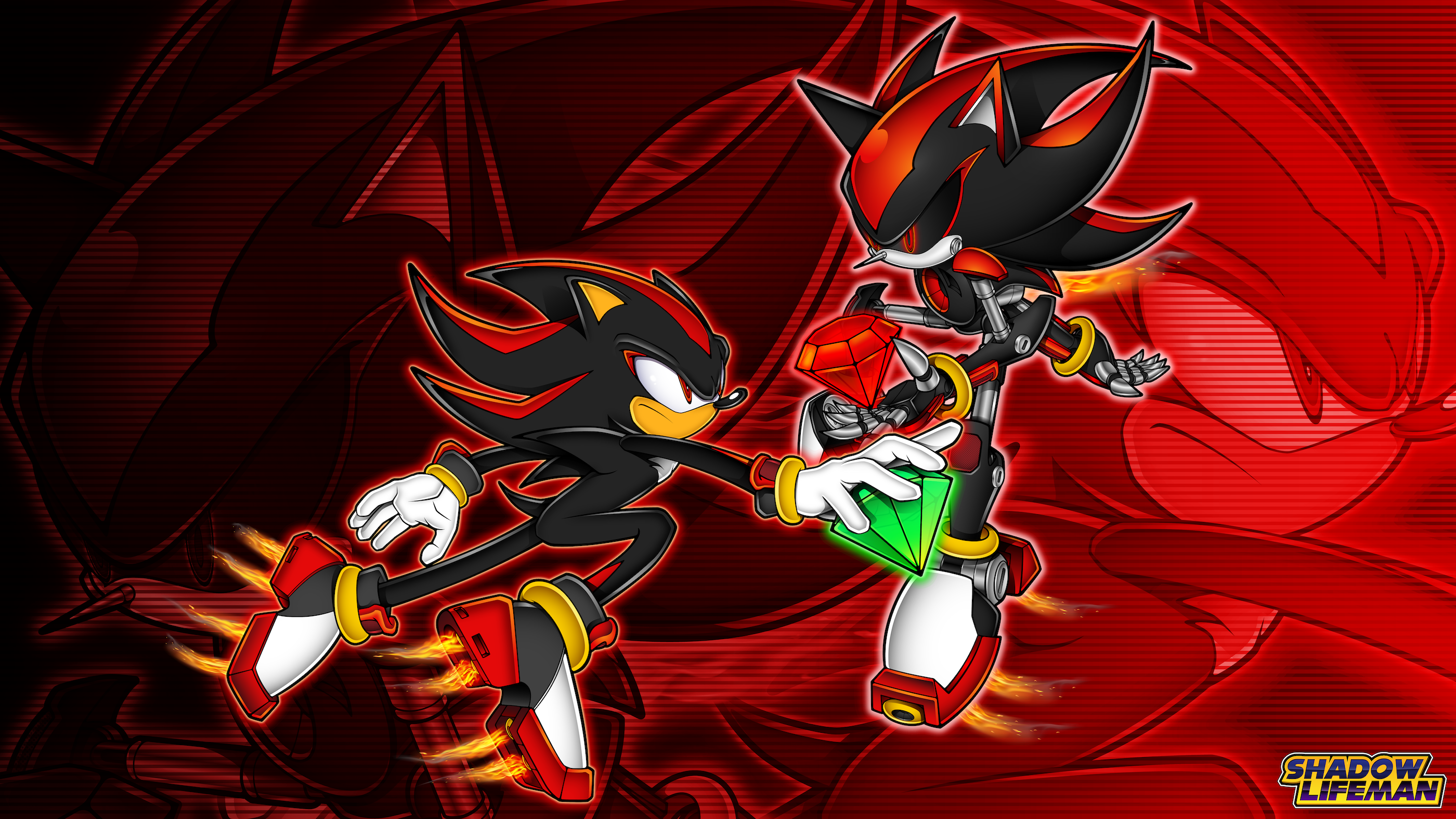 Shadow Chasing Metal Shadow VS Metal Shadow by ShadowLifeman on DeviantArt