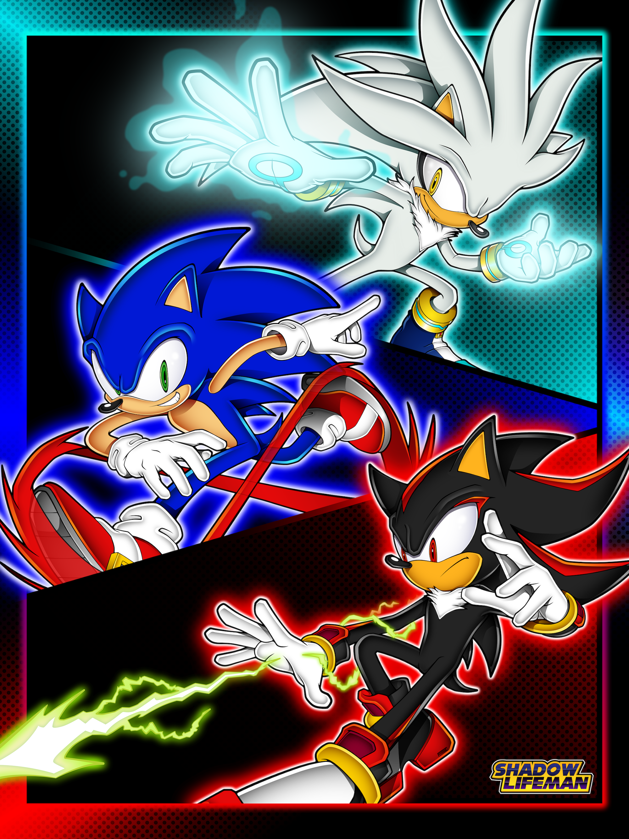 Chasing Silver Deviantart Sonic, Shadow, and Silver by ShadowLifeman on DeviantArt