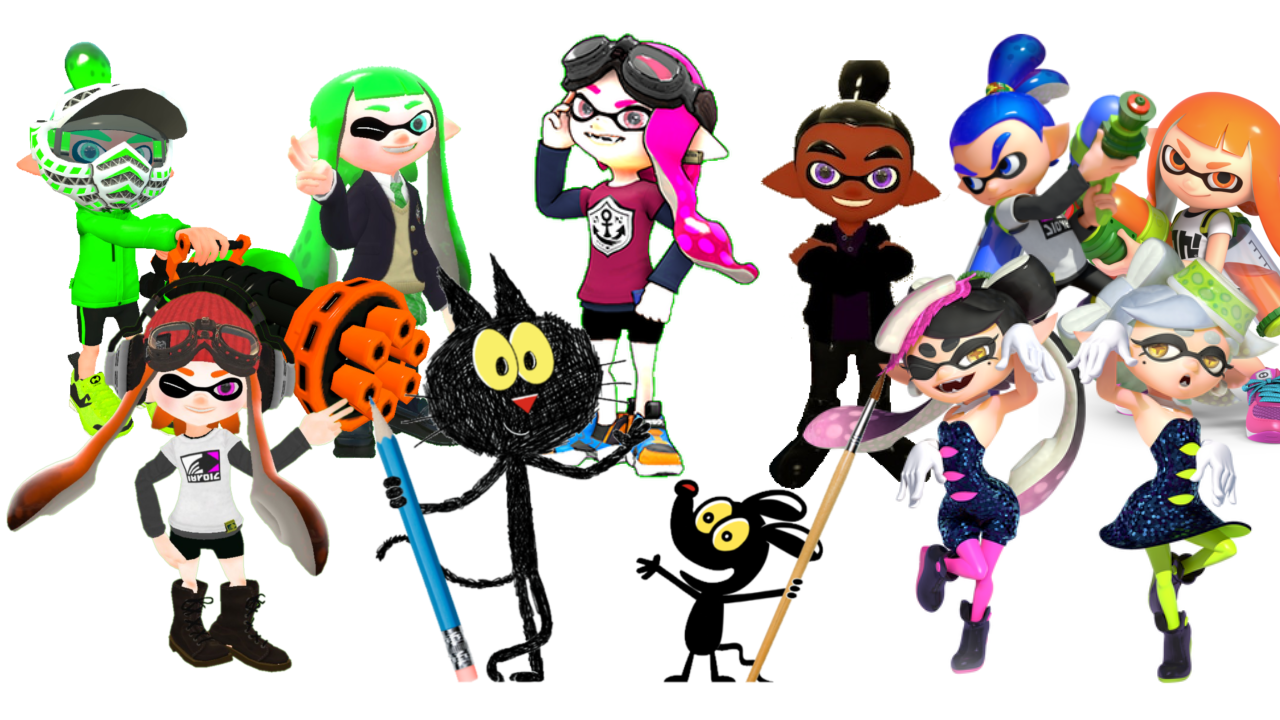 Scribbles And Ink With The Famous Inklings by Jtvideogame on DeviantArt