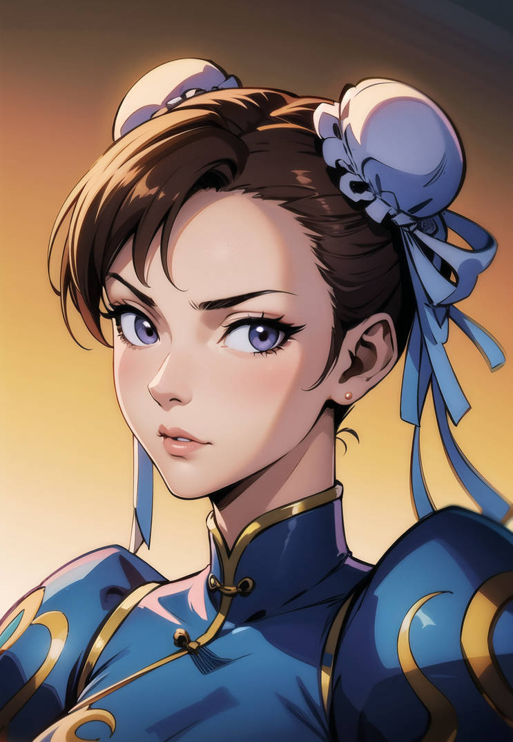 Chun Li In English Chun-Li Portrait by HergieAI on DeviantArt
