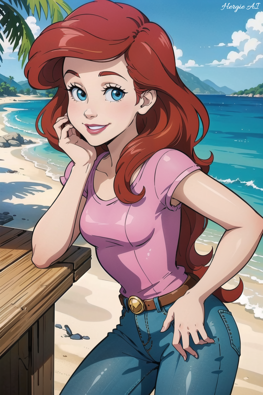 Ariel Summer Beach Day By HergieAI On DeviantArt ariel-summer-beach-day-by-hergieai-on-deviantart