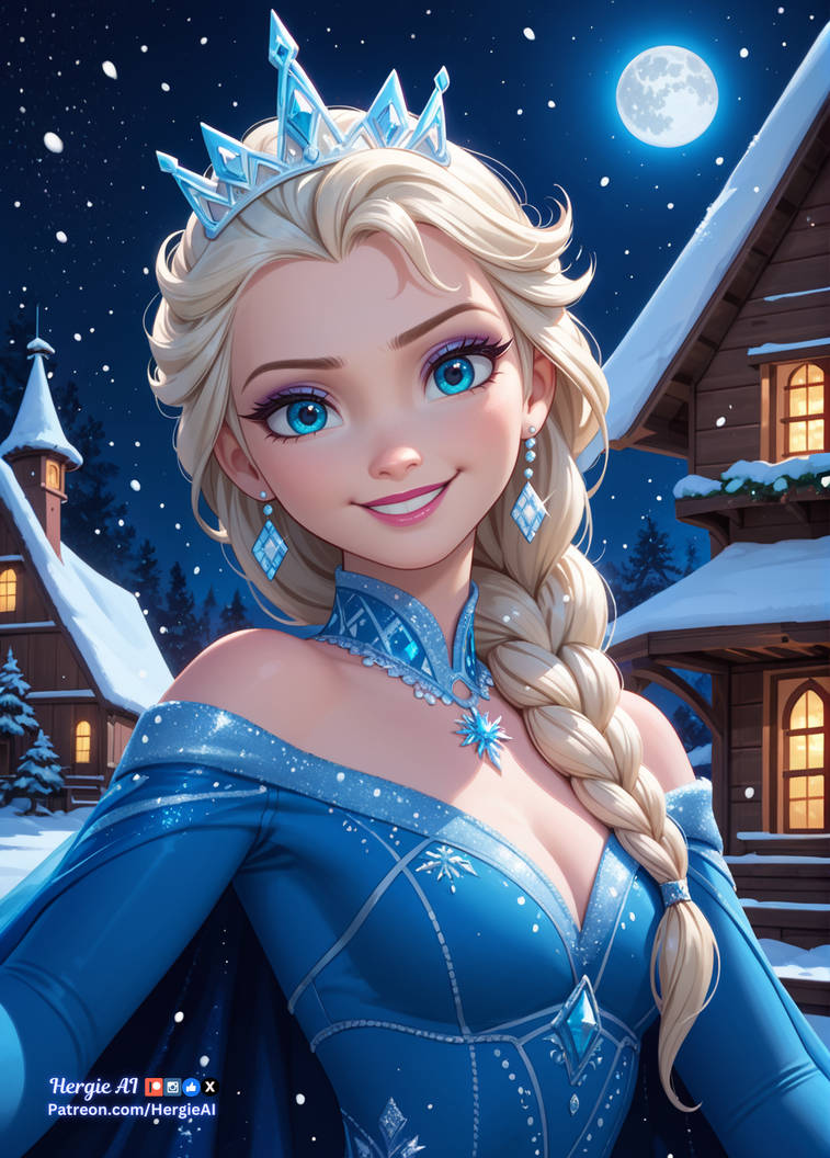 Elsa - The Snow Queen by HergieAI on DeviantArt