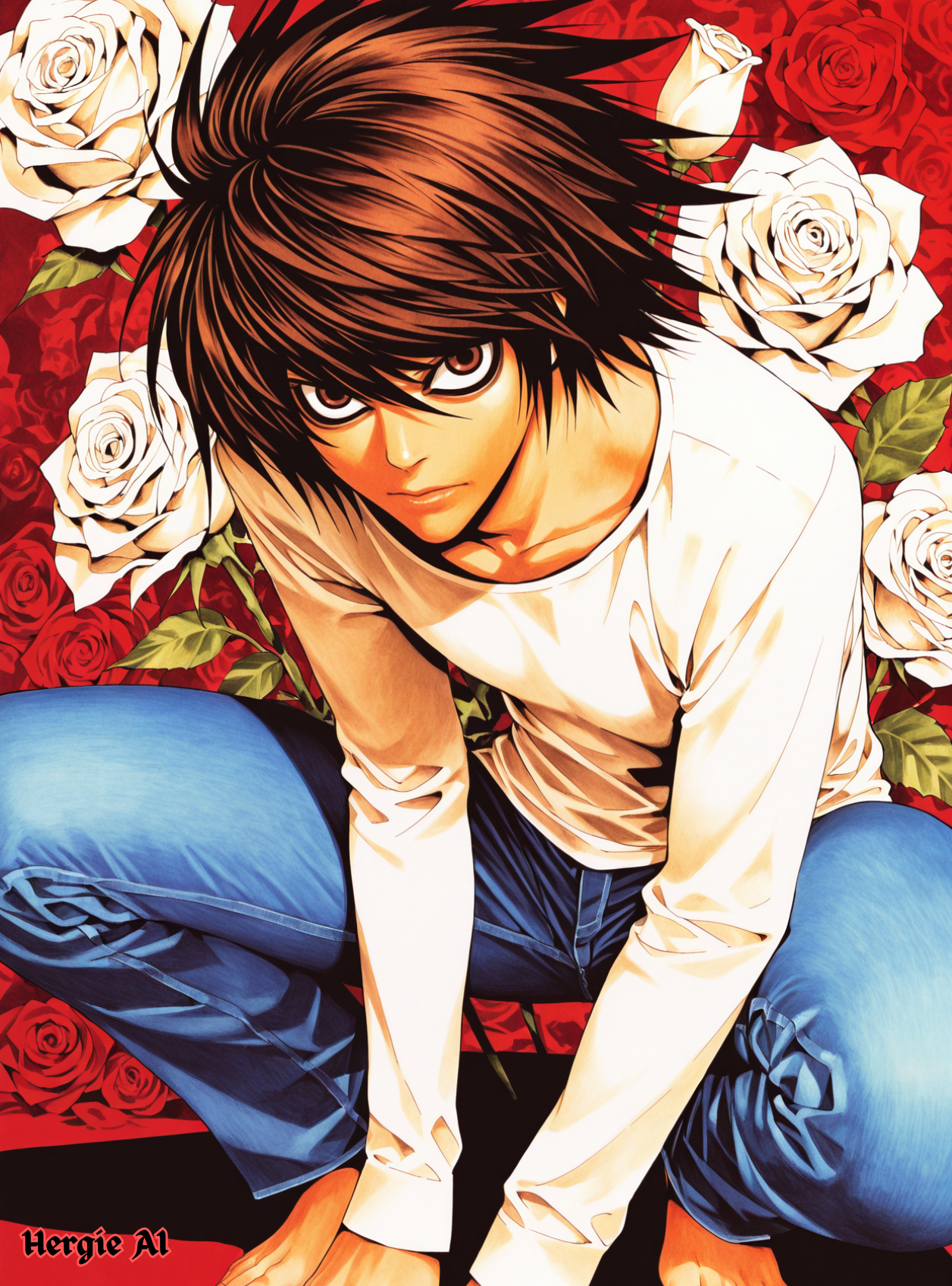 Deviantart La Note L (Lawliet) - Death Note by HergieAI on DeviantArt