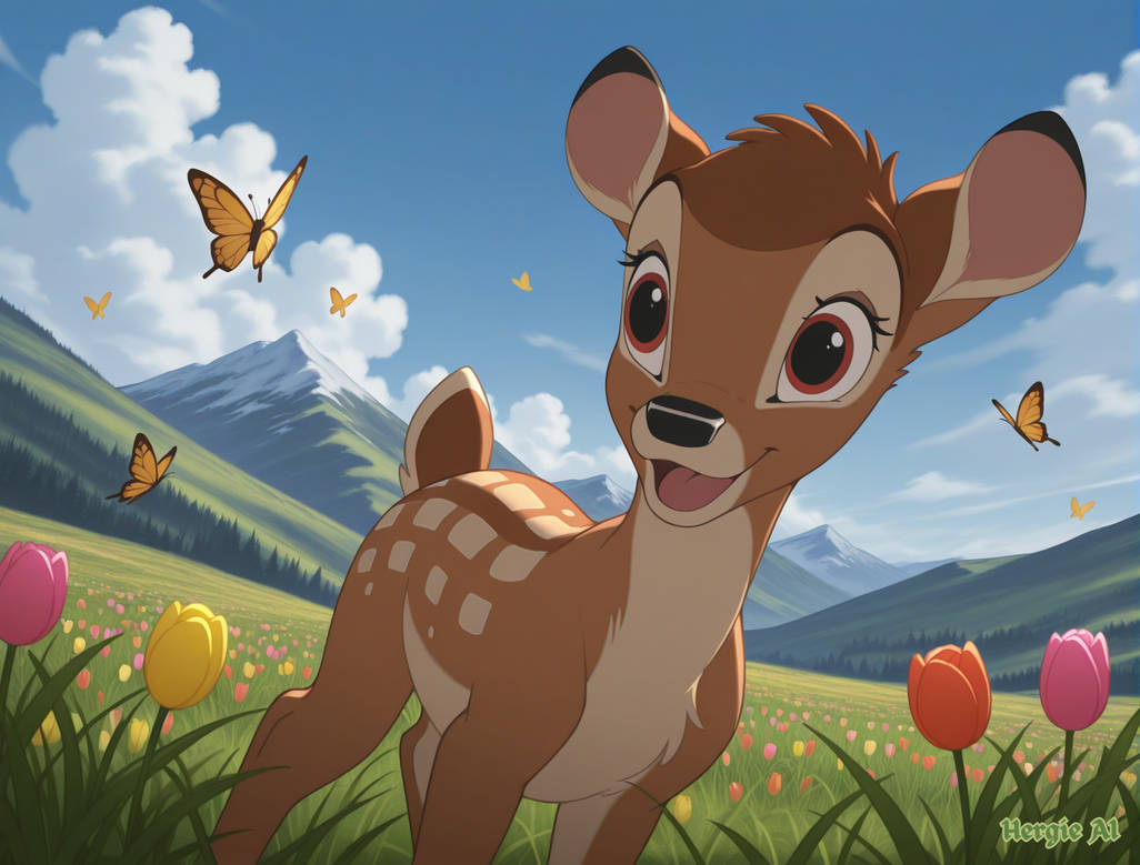 Bambi 2 Spring Bambi In Spring - Disney by HergieAI on DeviantArt