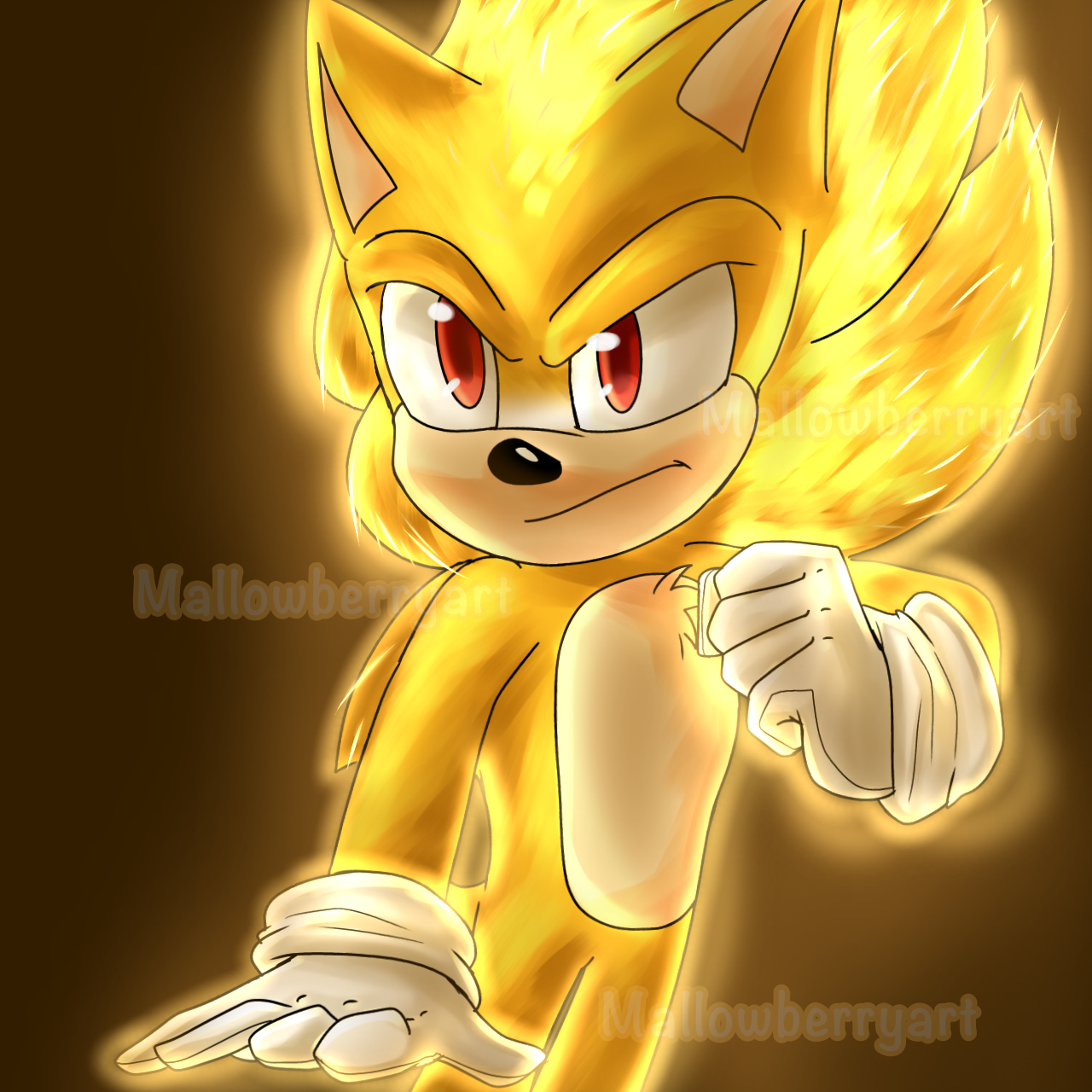 Super sonic 💛⚡  Sonic the movie, Sonic, Sonic fan art