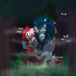 Amy riding hood And the Werehog