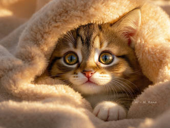 Kitten Peeking - no. 2