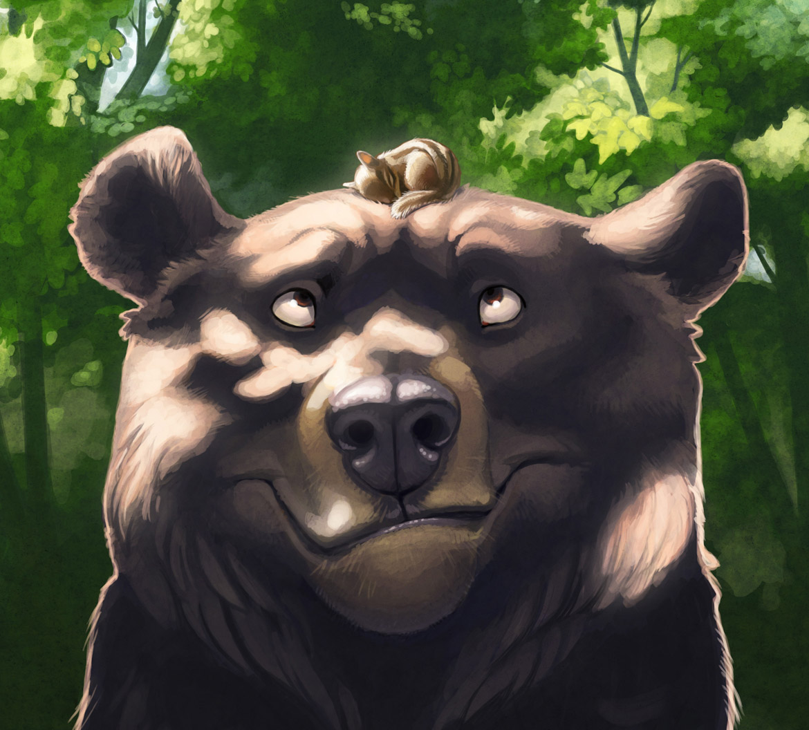 Bear and Chippy detail