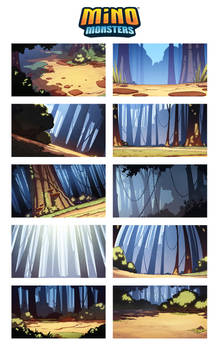 MinoMonsters Trailer - Backgrounds