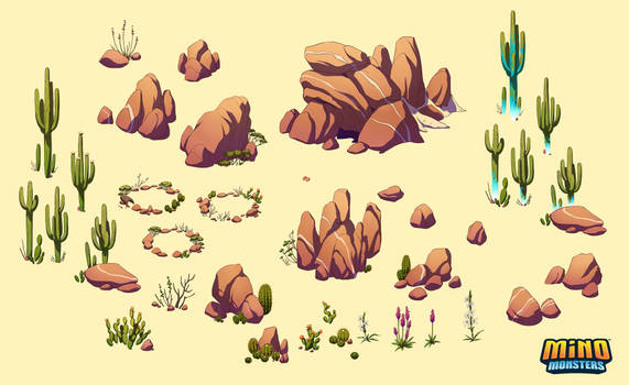 MinoMonsters Desert Assets