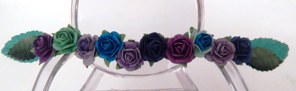 Flower Crown - Blue and Purple