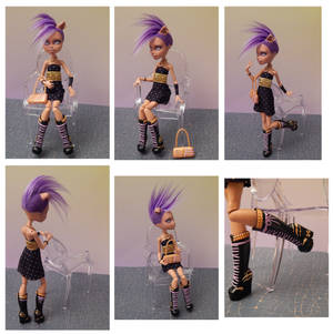 Custom Monster High - Mohawk Howleen