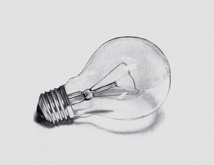 Drawing of a light bulb by Lupascu1992 on DeviantArt