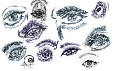 eye sketches