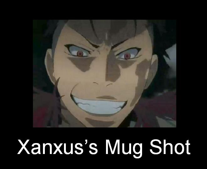 Xanxus's Mug Shot