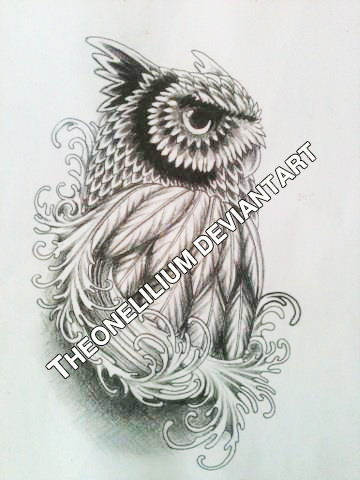 Owl Tattoo Design