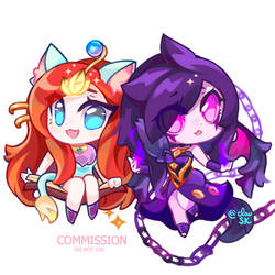 commission As Yummi and Morgana