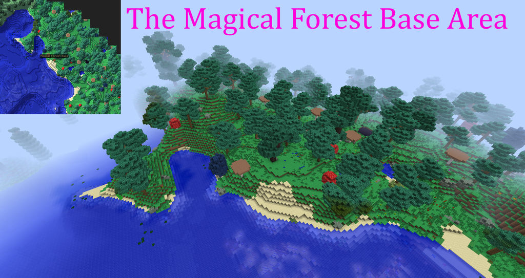 Minecraft Forrest Base Magical Forest Base by AlaineSniperian on DeviantArt