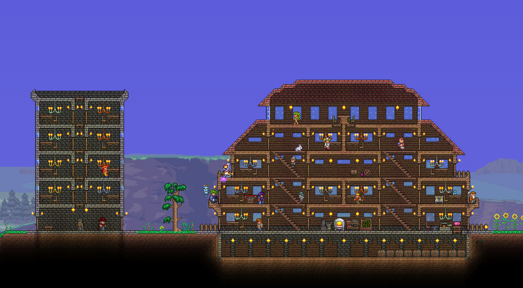 Terraria base 1-11-17 by AlaineSniperian on DeviantArt