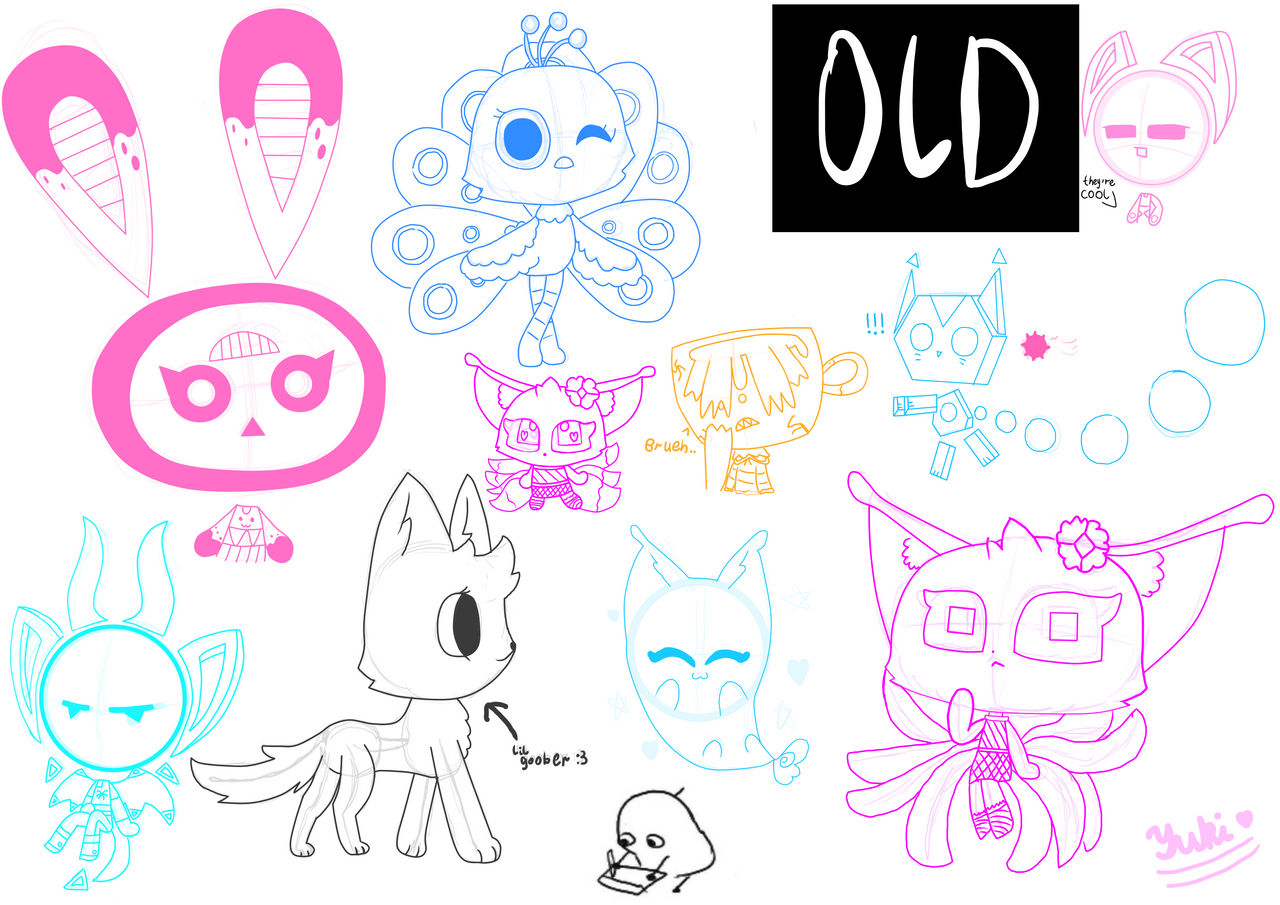 Idk what to post,have some yummy doodles of my OCs