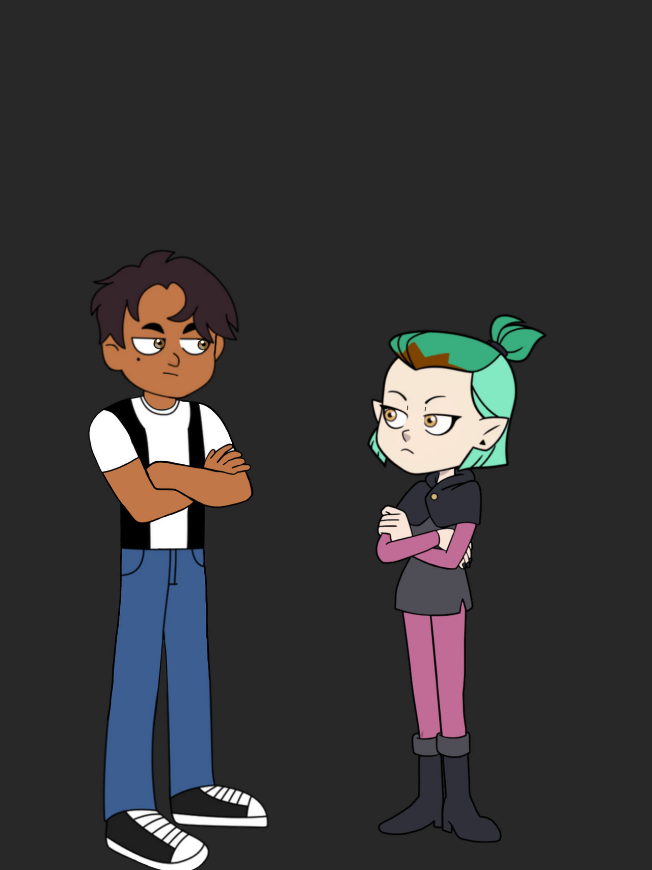 Lucio Noceda and Amity Blight (The Owl House OC) by Grey8191 on DeviantArt
