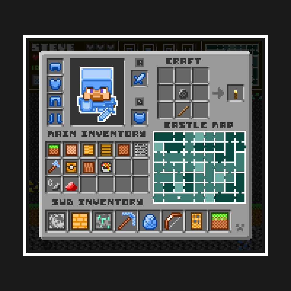 (colored) Minecraft Inventory 160x144 by elmohidalgo on DeviantArt