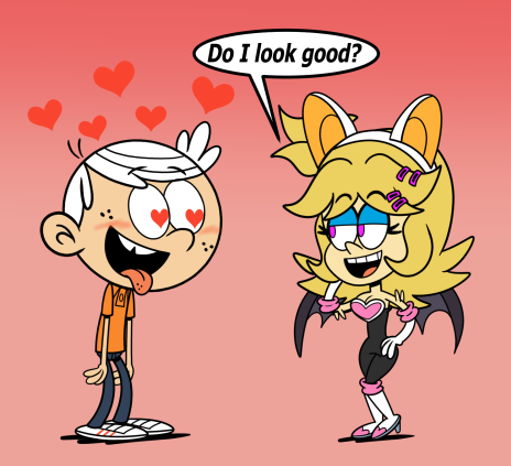 Chiku Rave Commission: Lincoln Loud X Chiku Dress As Rouge by Larimar2000 on ...
