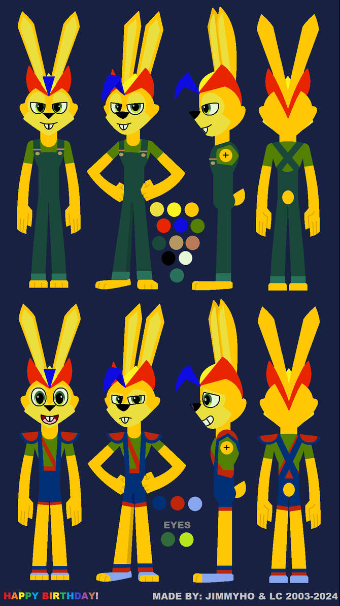 Updated New Design Bunniyan the Heroic Rabbit by Larimar2000 on DeviantArt