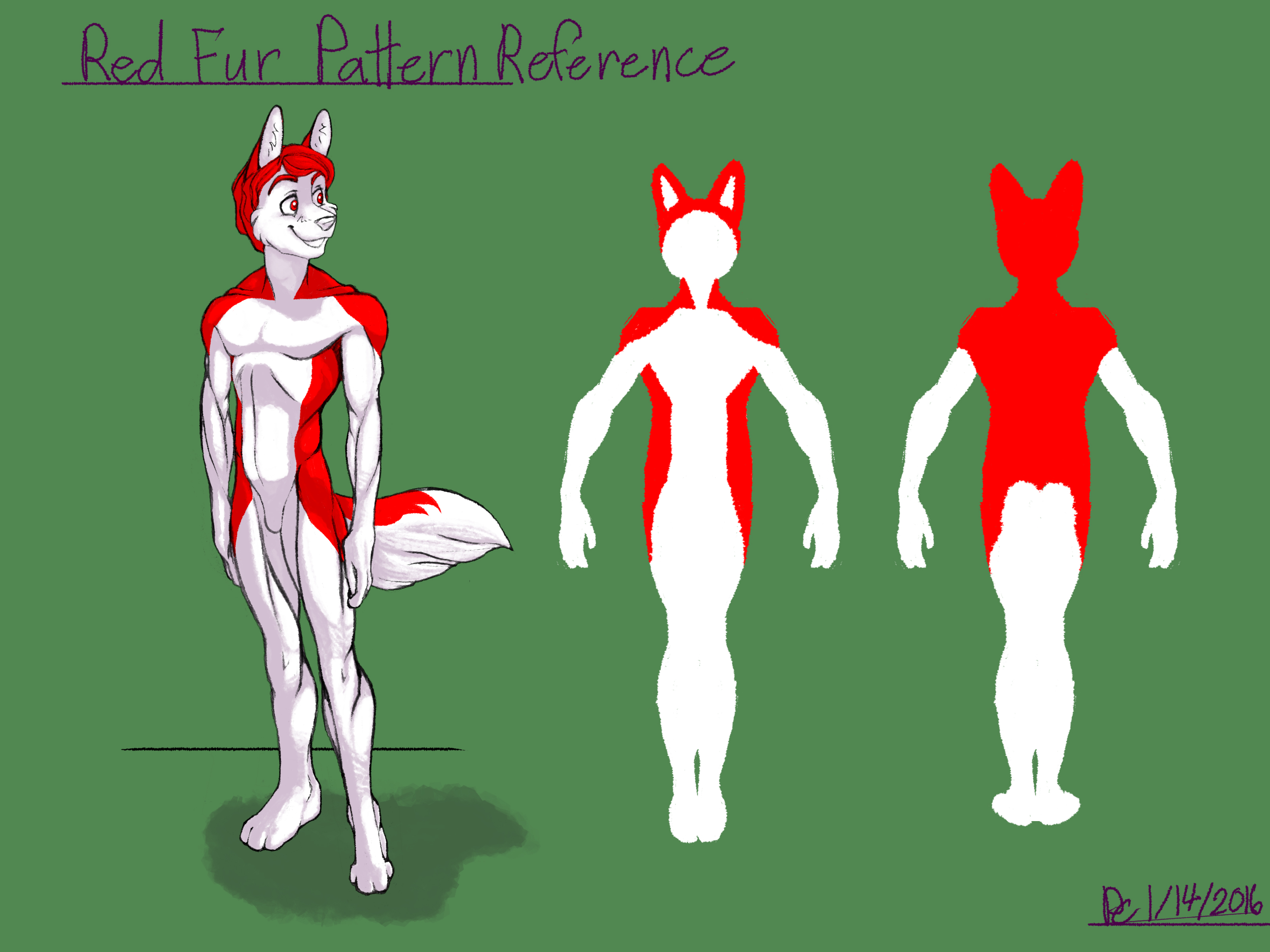 Red Fur Pattern Reference