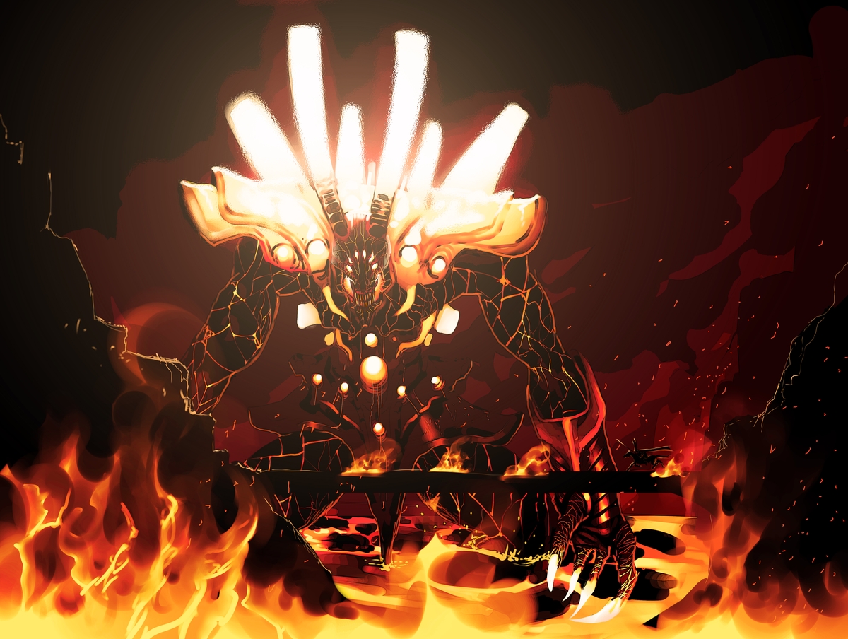 Fire Colossus by megaween
