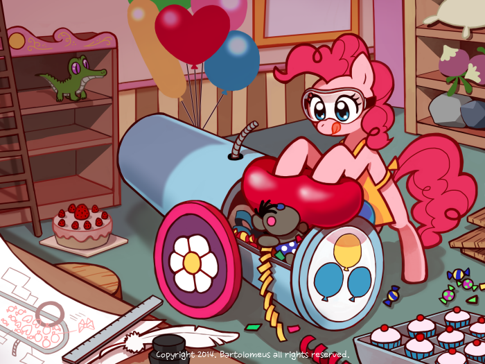 Party cannon Pinkie pie