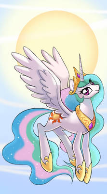 My little pony tarot card 19. The Sun - Celestia