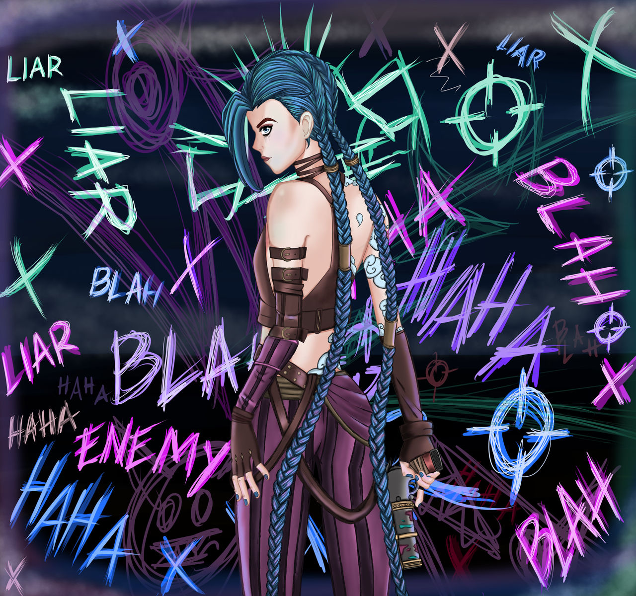 Jinx fanart by HazZyART19 on DeviantArt